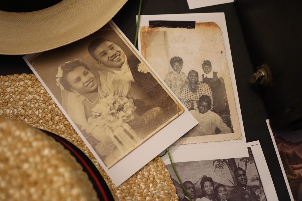 Vintage family photographs, symbolizing a century of Black history commemoration and remembrance